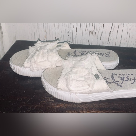 🐠Blowfish Malibu White Canvas Sandals🐠🐠🐠 - Picture 4 of 5